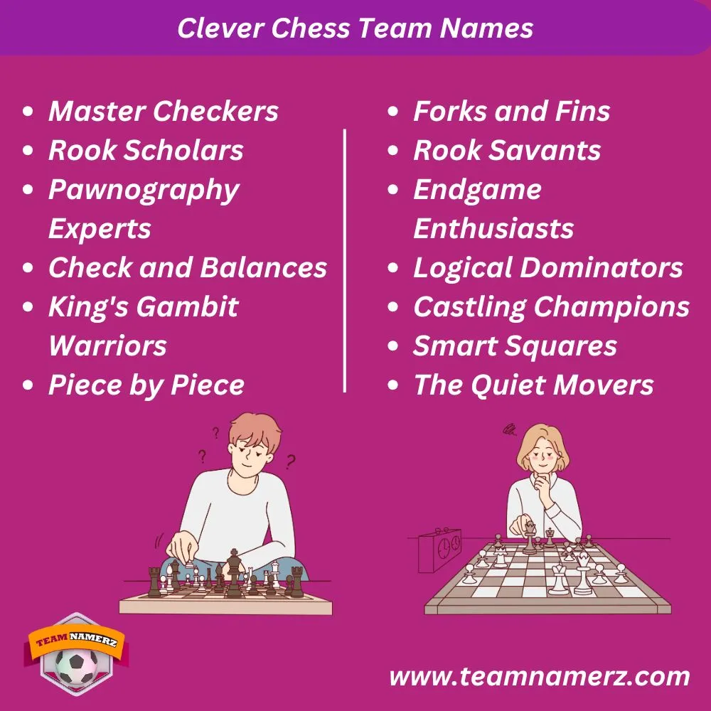 Clever Chess Team Names