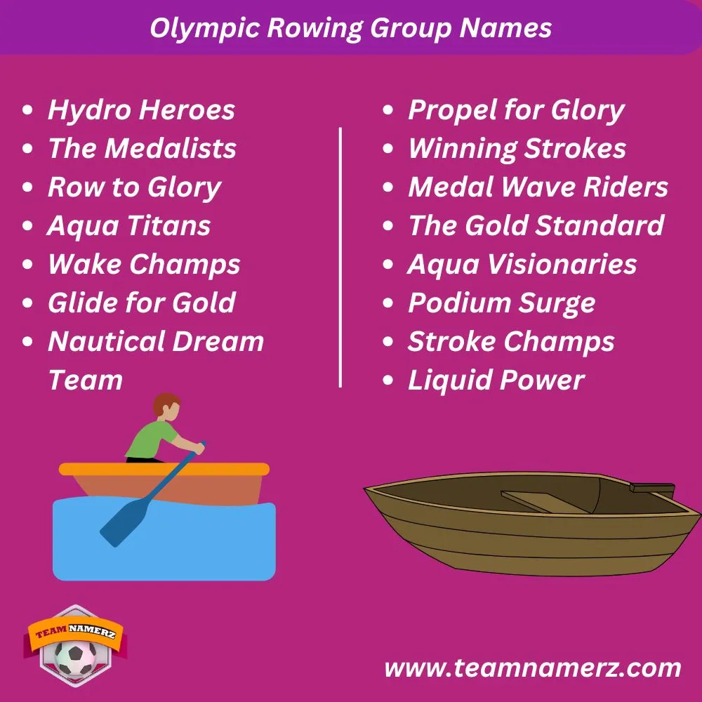 Olympic Rowing Group Names