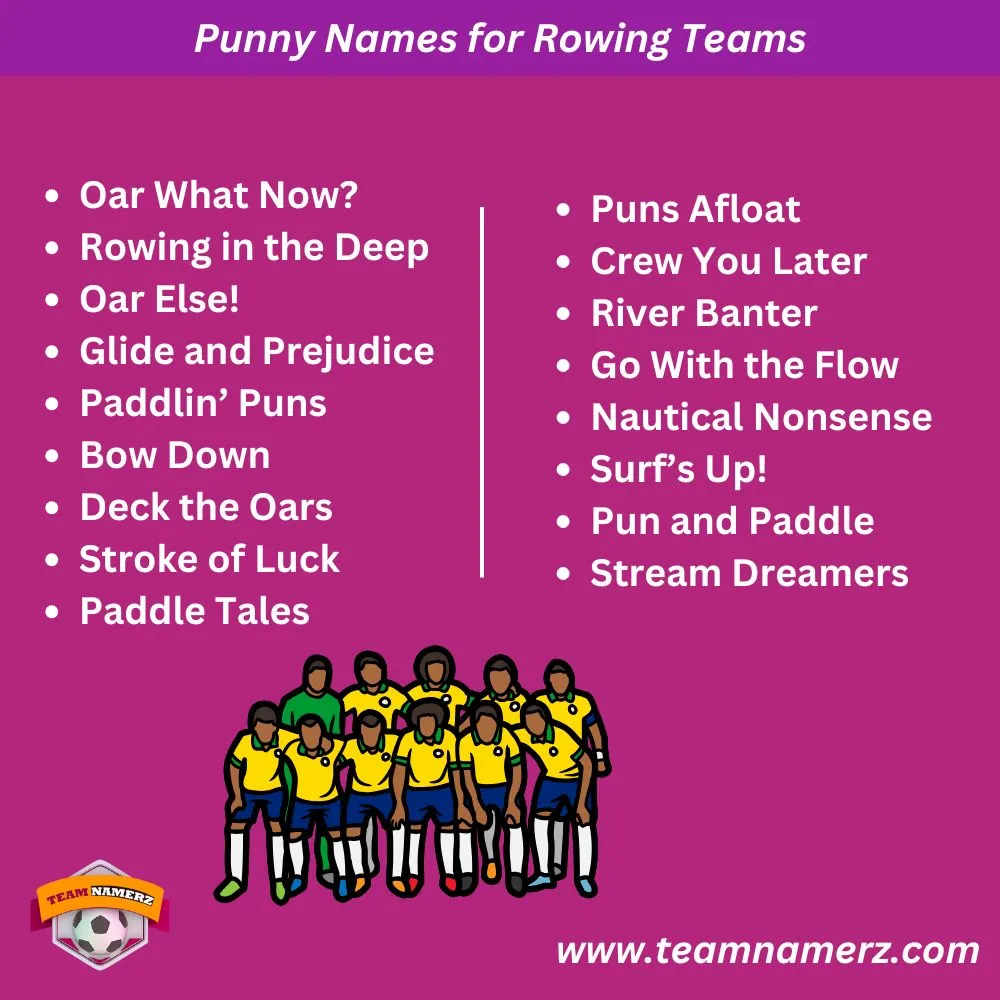 Punny Names for Rowing Teams