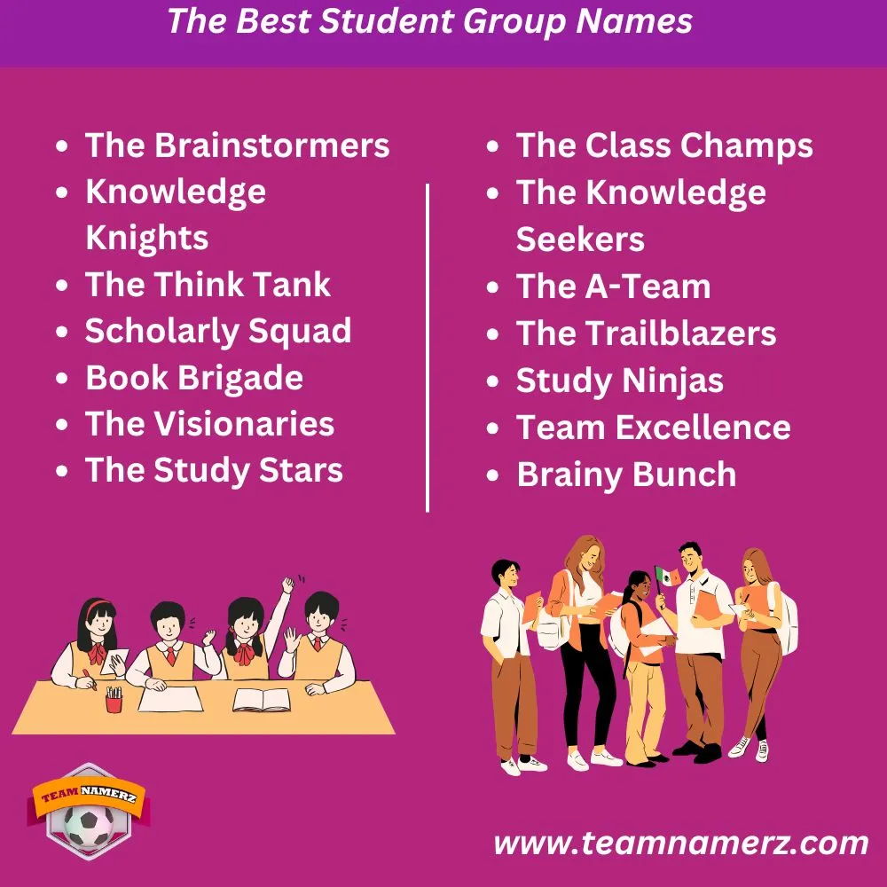 Best Student Group Names
