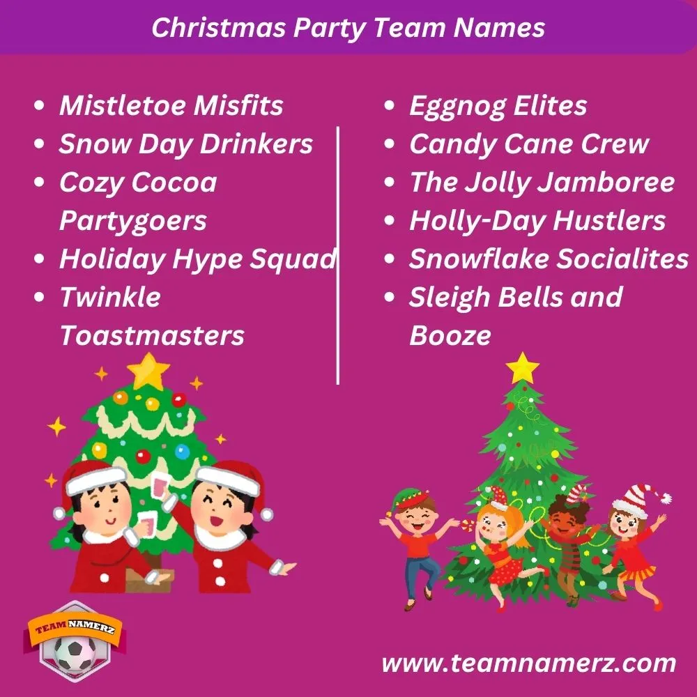 Christmas Party Team Names