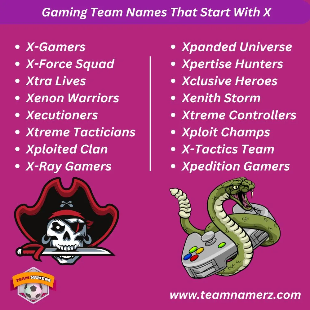 Gaming Team Names