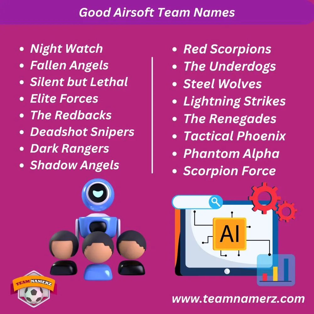 Good Airsoft Team Names