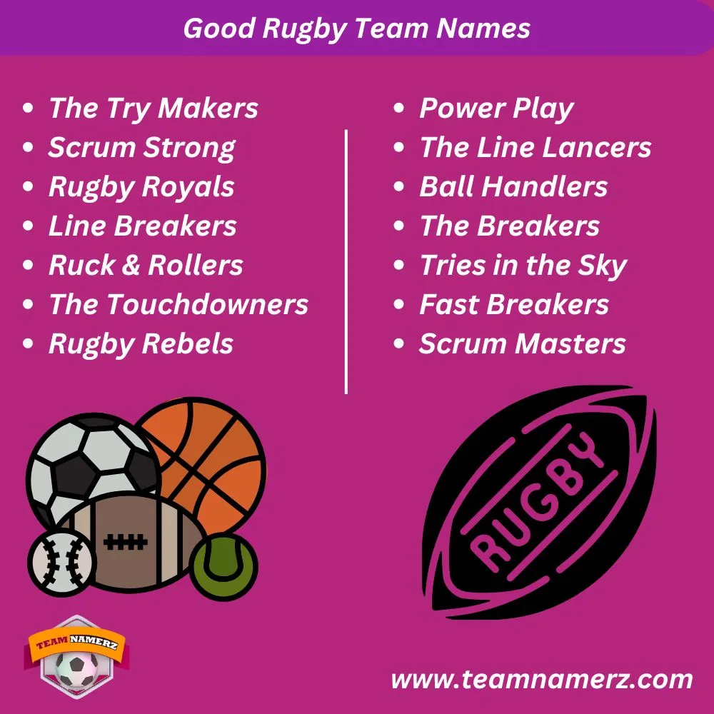 Good Rugby Team Names