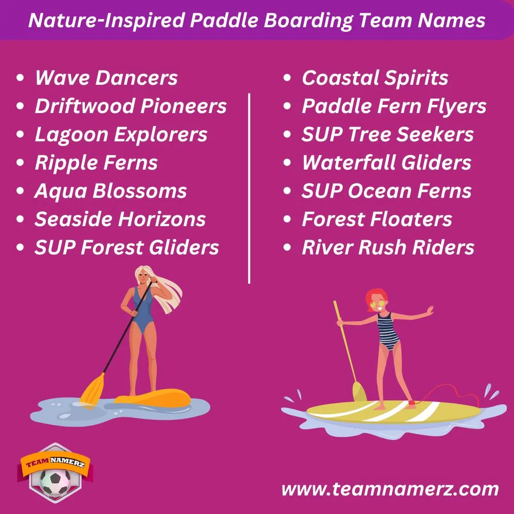 Paddle Boarding Team Names