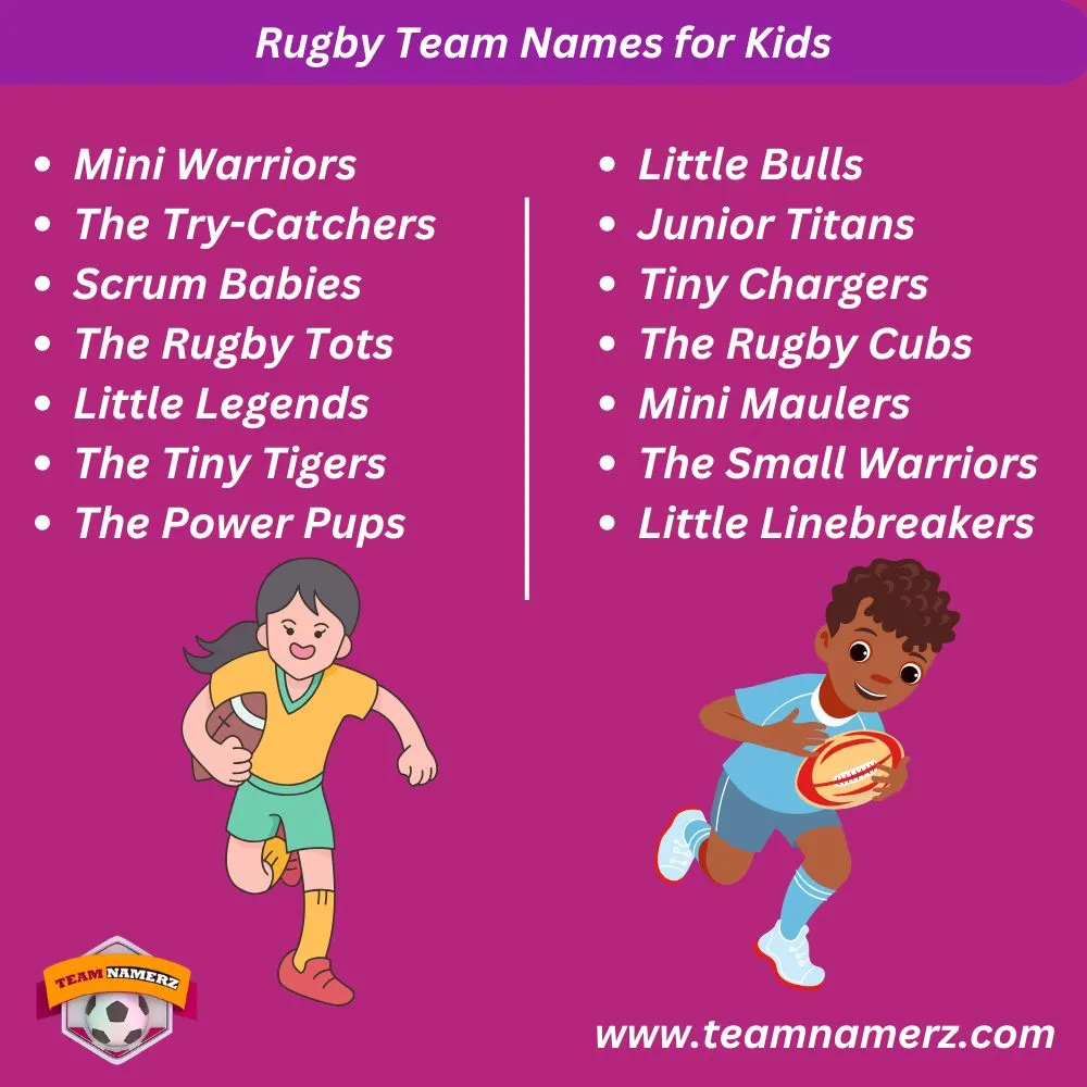 Rugby Team Names For Kids