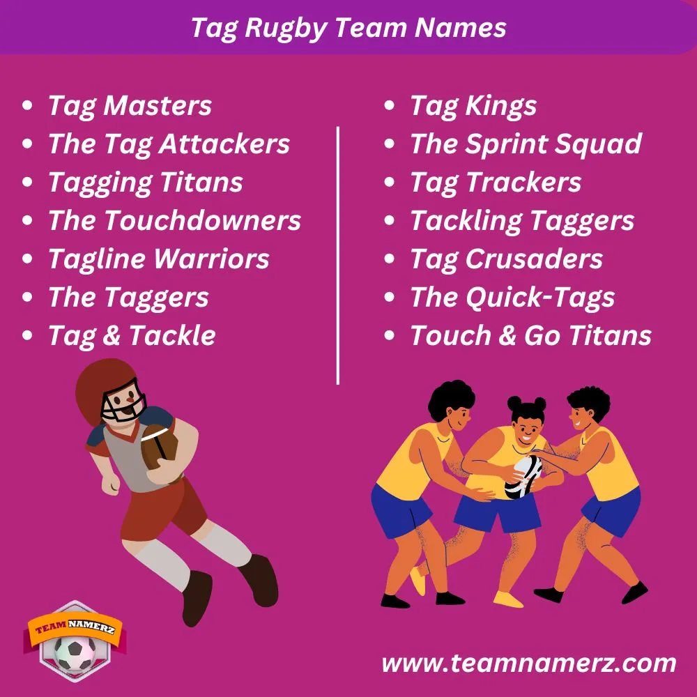 Tag Rugby Team Names