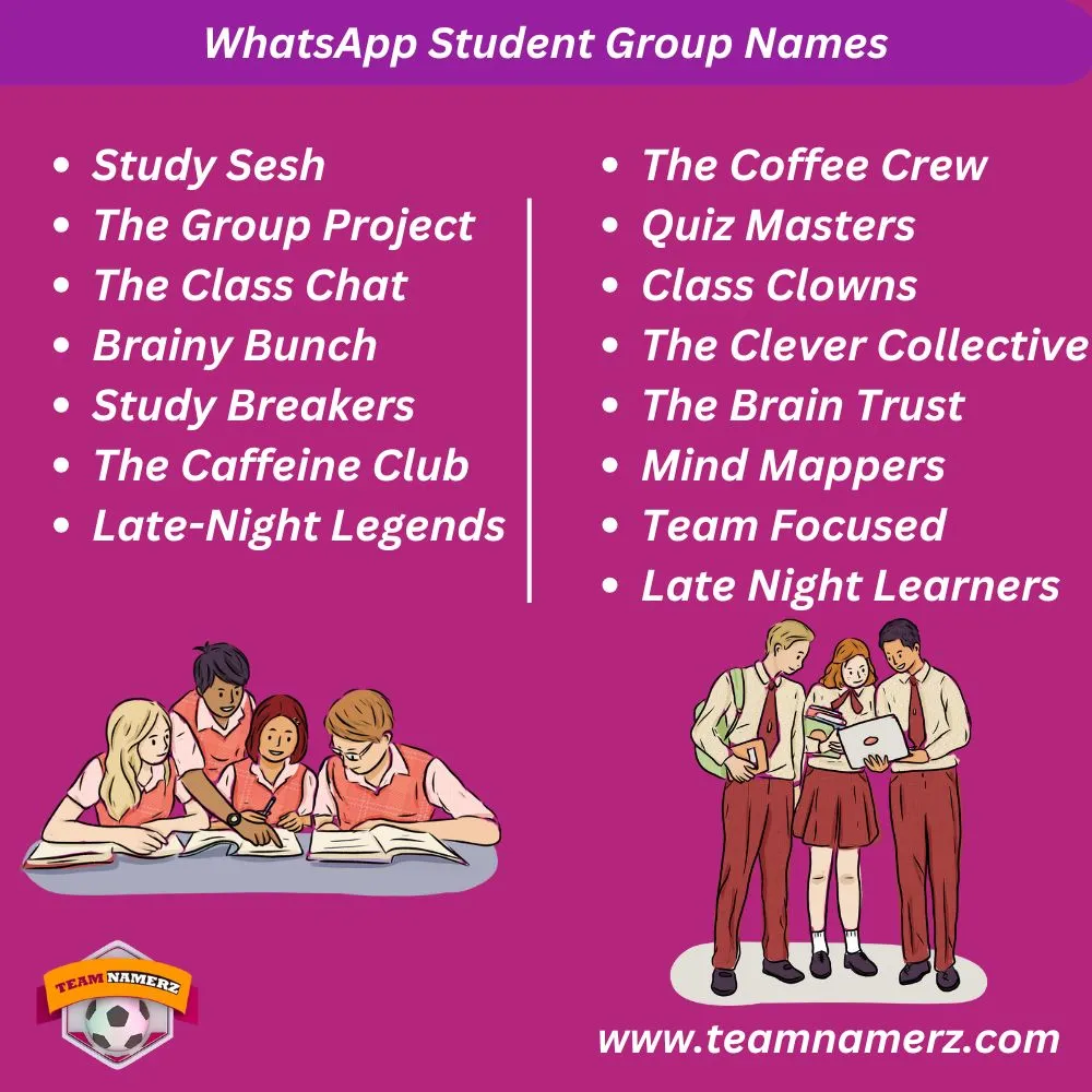 Whatsapp Student Group Names