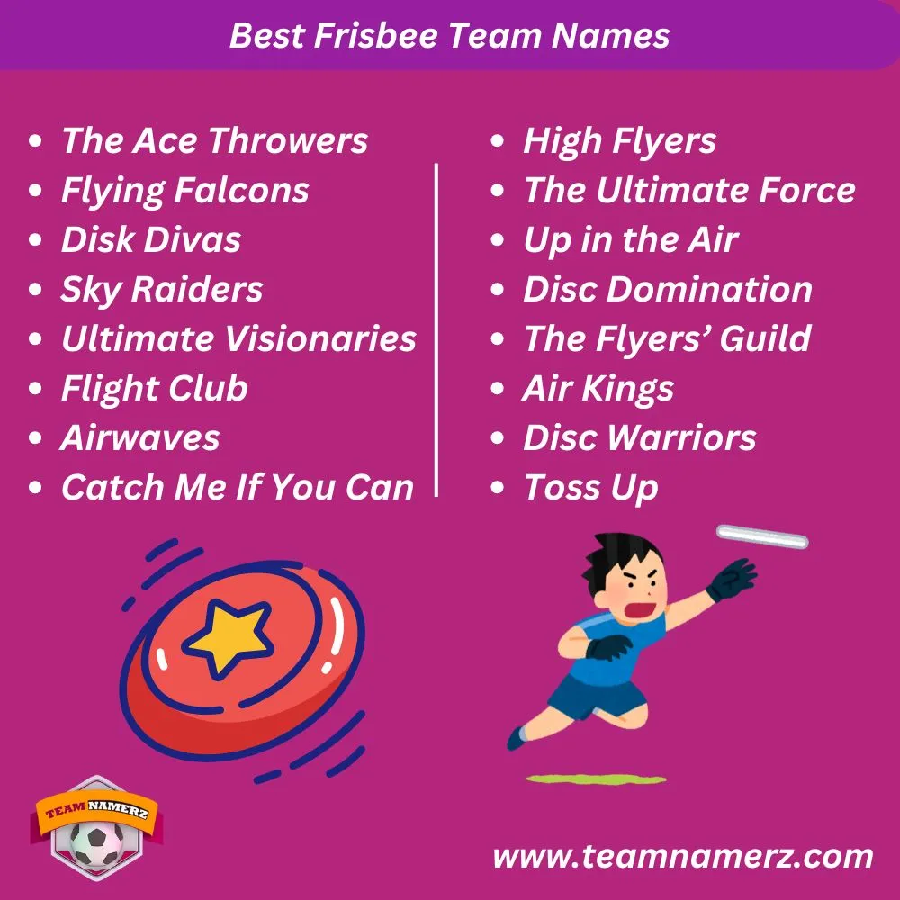 Best Frisbee Team Names