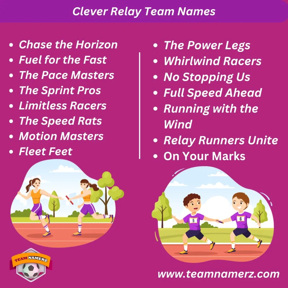 Clever Relay Team Names