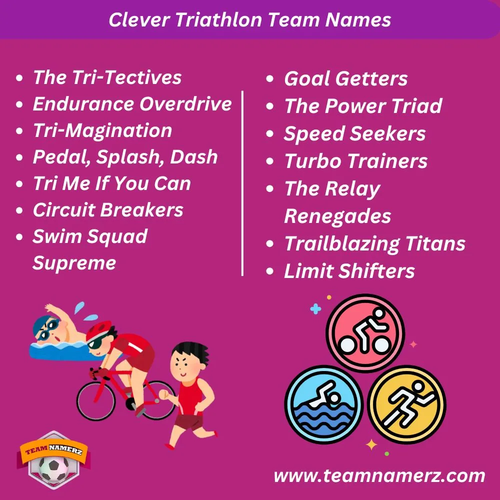 Clever Triathlon Team Names