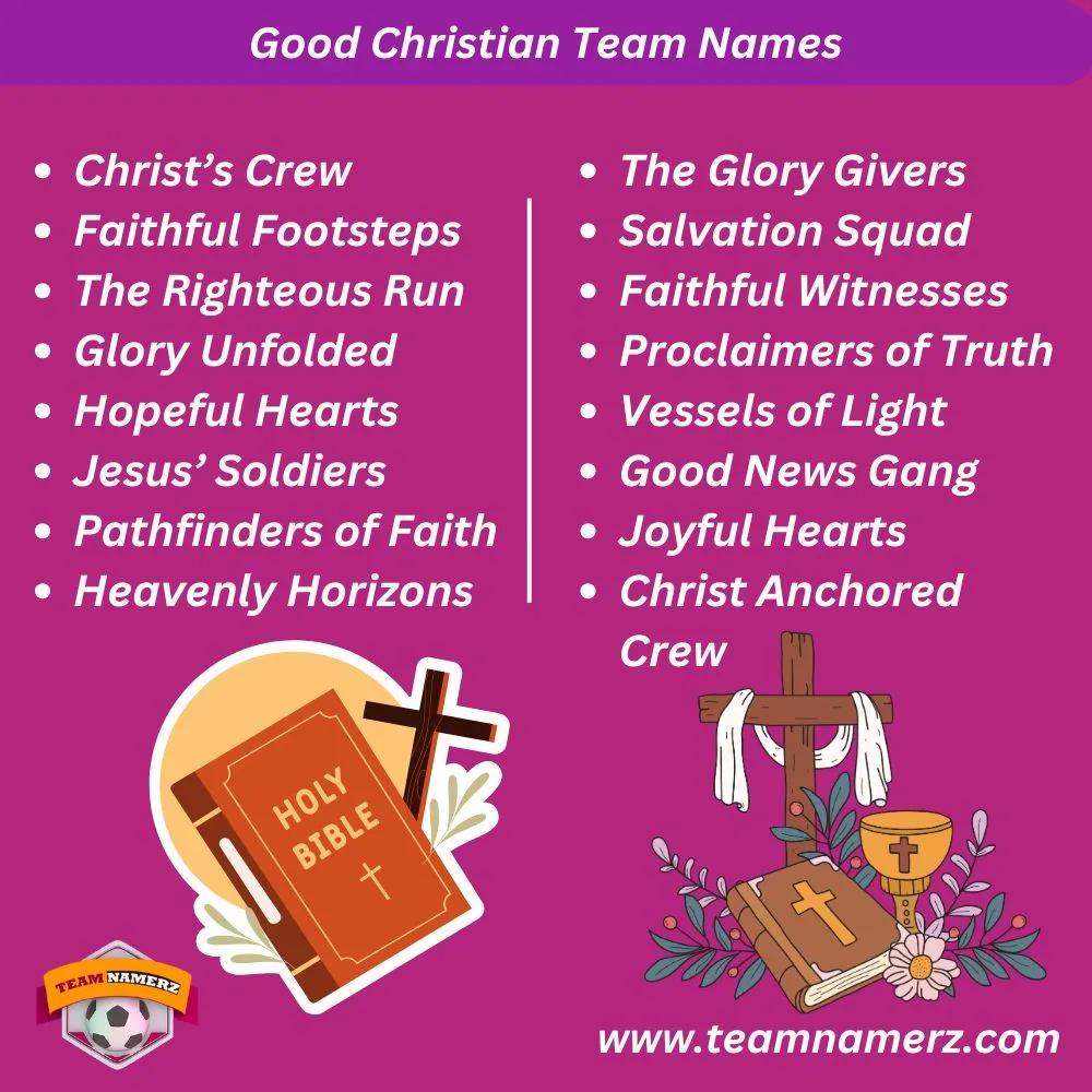 Good Christian Team Names