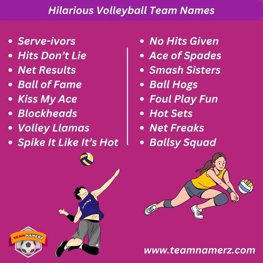 Hilarious Volleyball Team Names