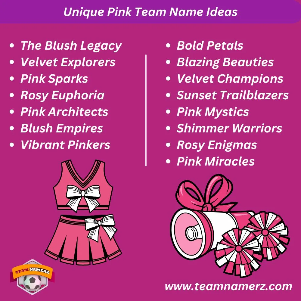 Pink Team Name Ideas