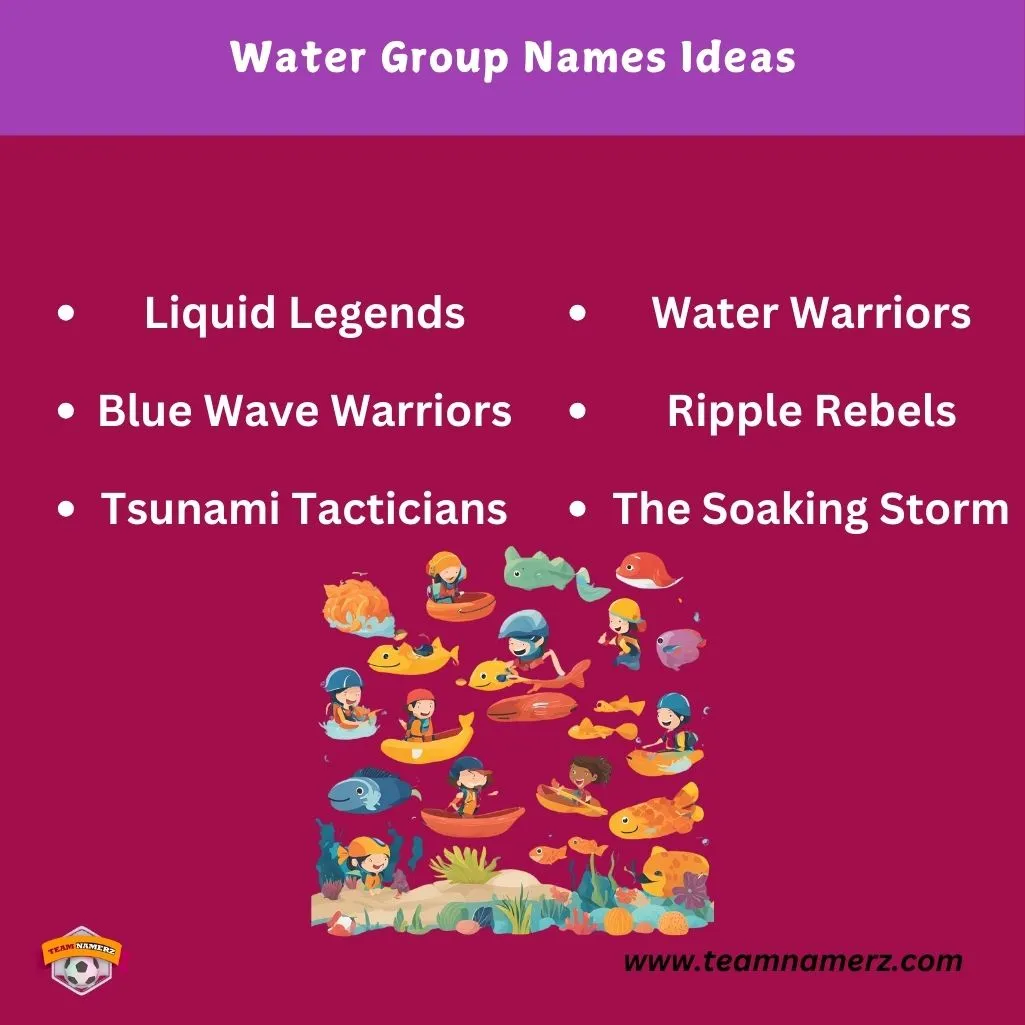 Water Group Names Ideas